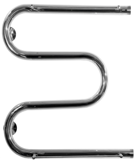 Водяной полотенцесушитель Тругор М1 с креплениями и полкой 50x60см хром М1/5060Пs